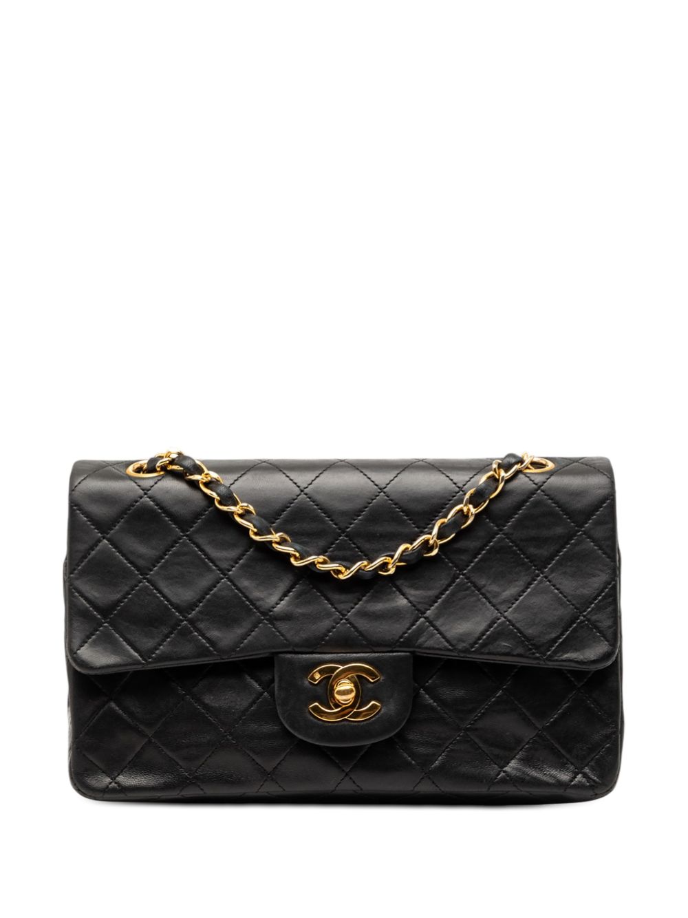 1989-1991 Small Classic Lambskin Double Flap shoulder bag