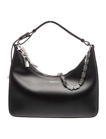 Givenchy Leather Moon Cut-Out Hobo Small