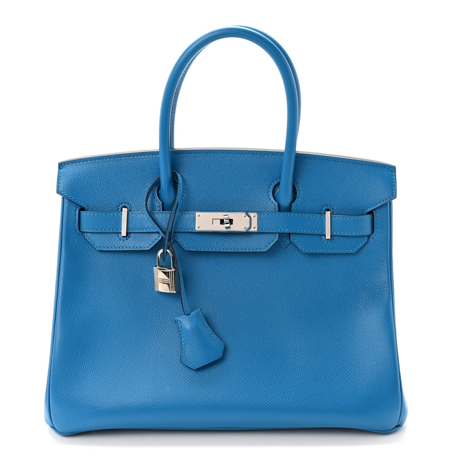 Hermes Epsom Birkin 30 Bleu Frida