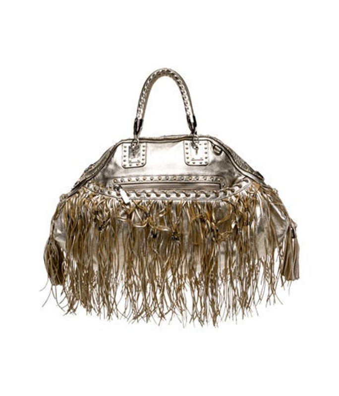 Versace Leather Top Handle Bag