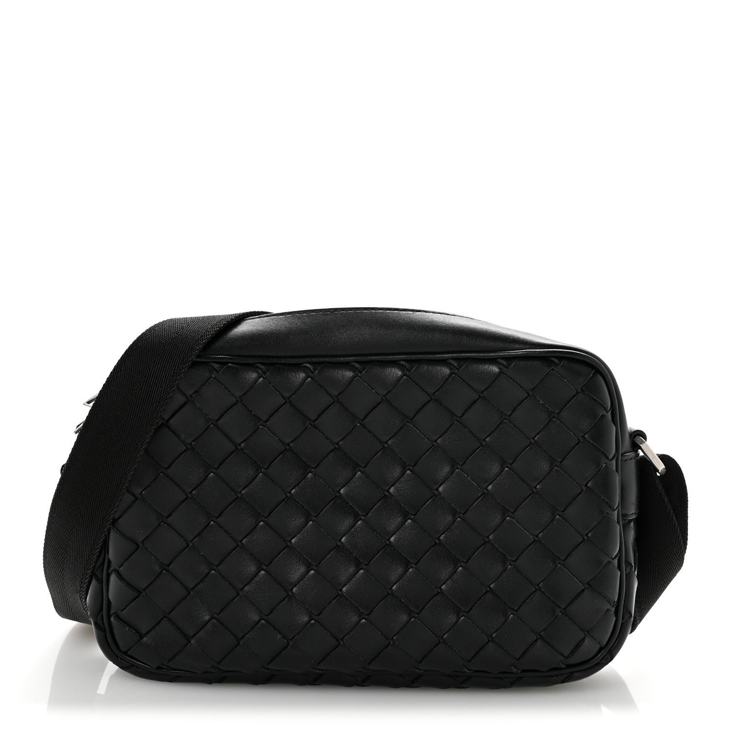 Bottega Veneta Bottega Veneta Nappa Intrecciato Small Classic Camera Bag Black