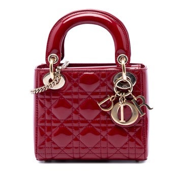 Mini Patent Cannage Lady Dior