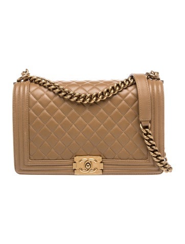 Quilted Large Boy Flap Bag