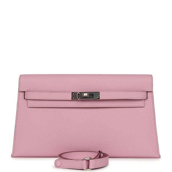 Hermes Hermes Kelly Elan Mauve Sylvestre Epsom Palladium Hardware