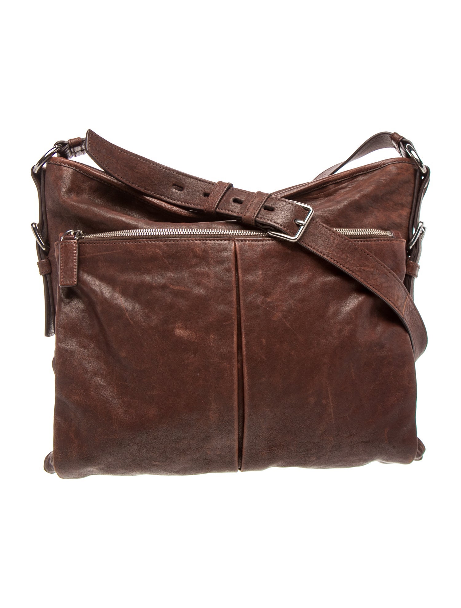 Prada Cervo Leather Shoulder Bag