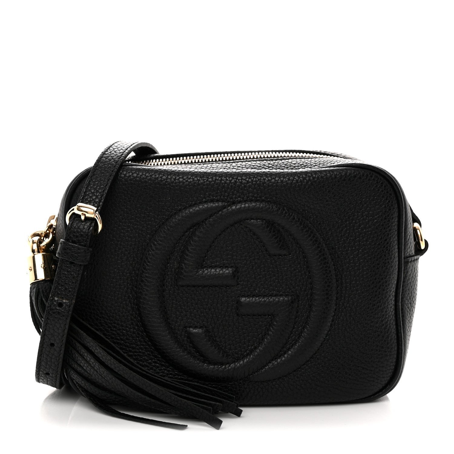 Gucci Pebbled Calfskin Soho Disco Bag Black