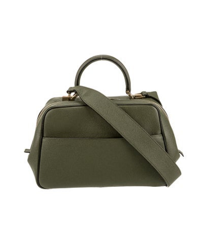 Valextra Leather Top Handle Bag
