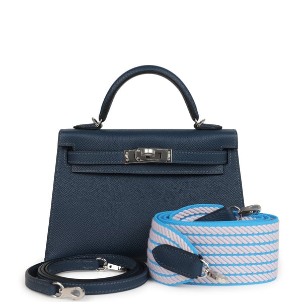 Hermes Hermes Kelly Sellier 20 Bleu de Prusse Epsom Palladium Hardware