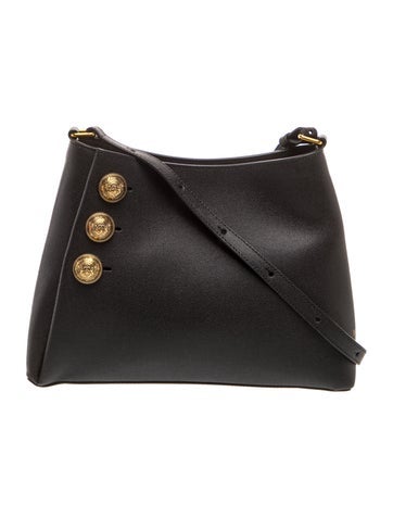 Leather Emblème Shoulder Bag
