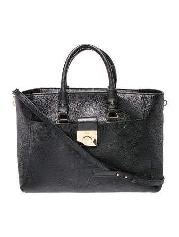 Leather Top Handle Bag
