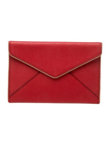 Saffiano Leather Clutch