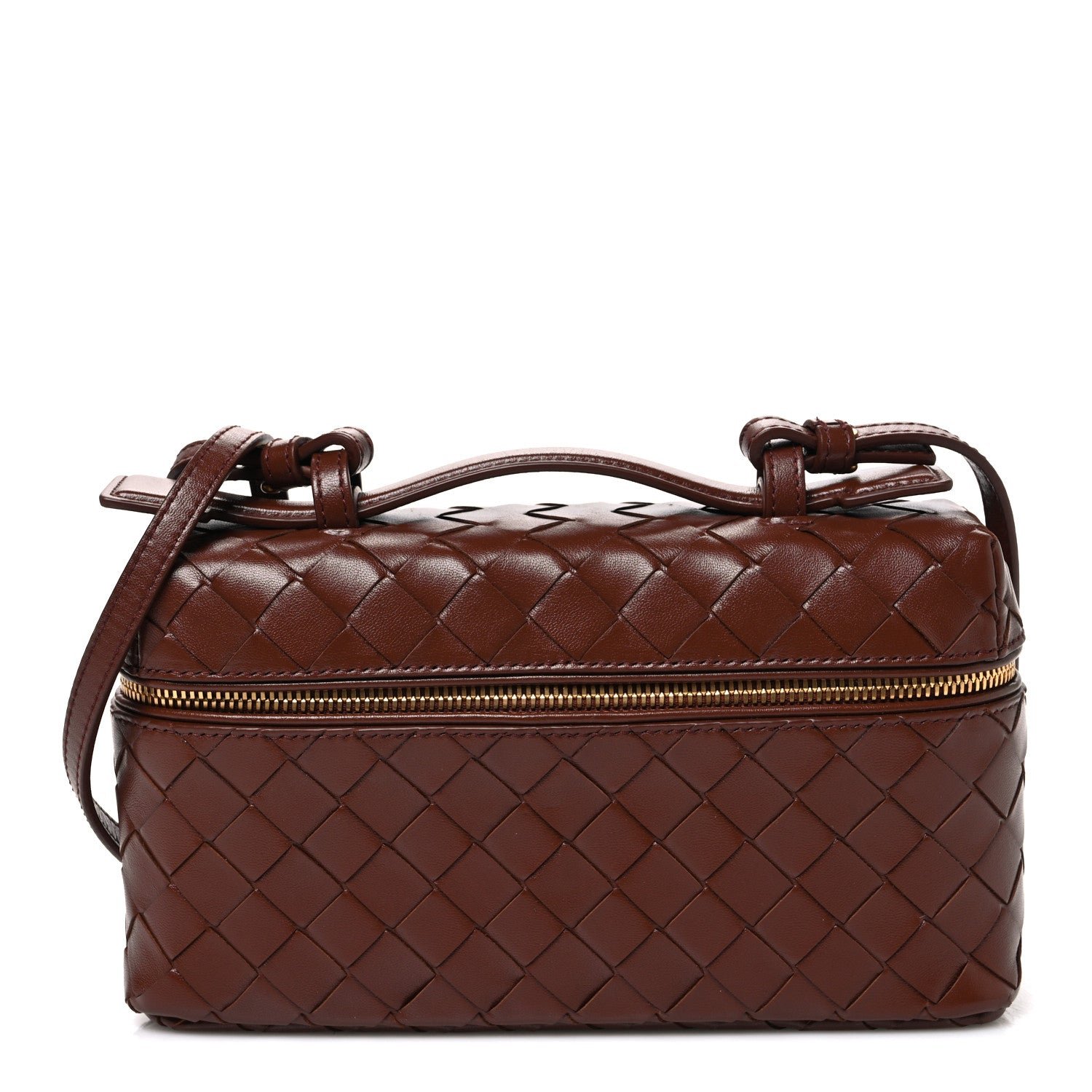 Bottega Veneta Bottega Veneta Nappa Intrecciato Bang Bang Vanity Case Sapele