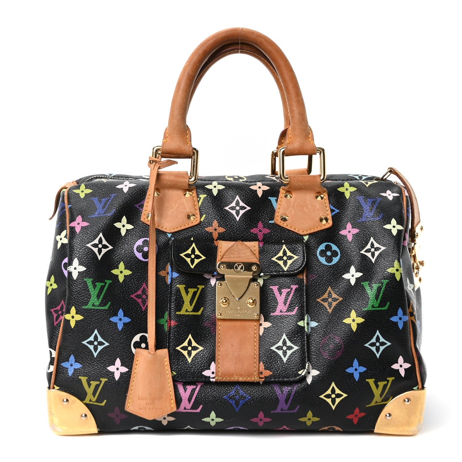 Louis Vuitton Monogram Multicolor Speedy 30 Black