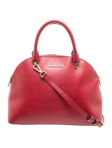 Leather Top Handle Bag Large