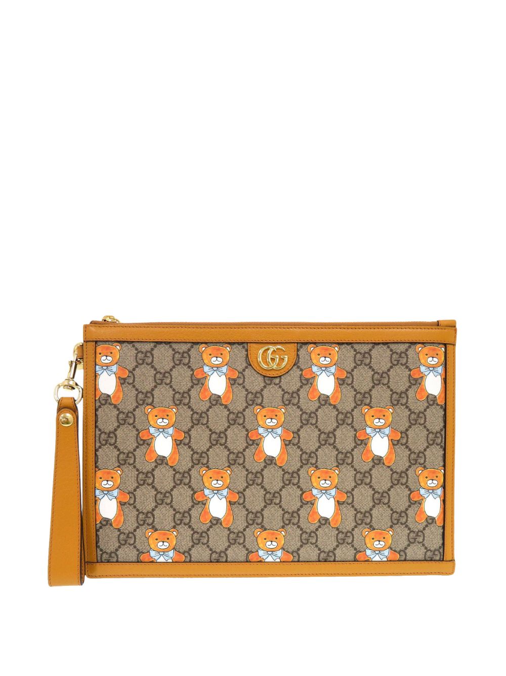 2021 Limited Edition Kai GG Supreme Teddy Bear Wristlet clutch bag