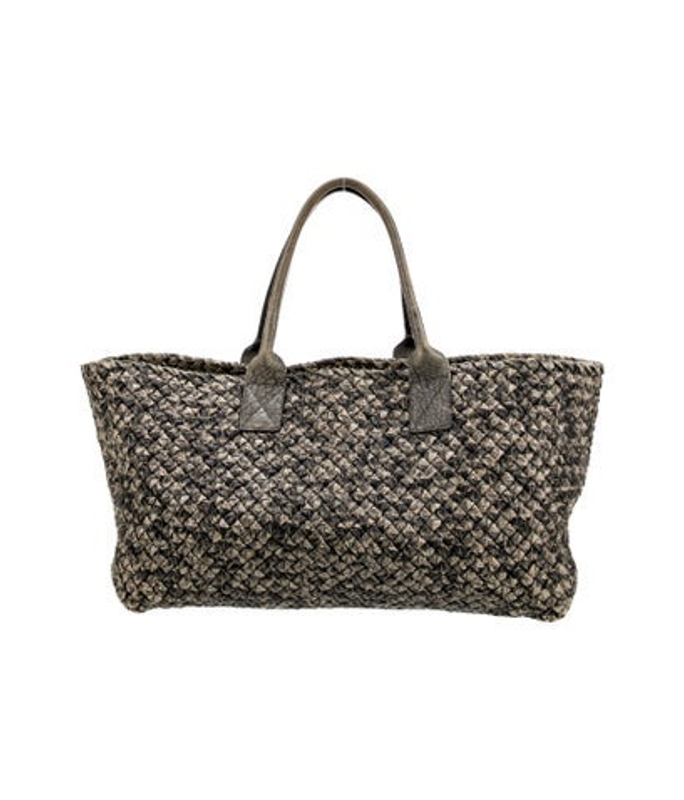 Bottega Veneta Veneta Intrecciato Ayers Trimmed Intrecciato Cabat Tote W Pouch