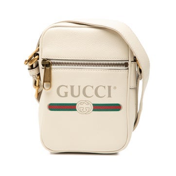 Mini Grained Calfskin Logo Crossbody