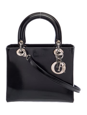Patent Leather Lady Dior Medium