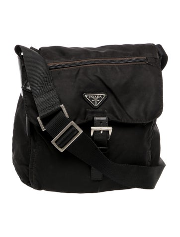 Prada Tessuto Nylon Messenger Bag Vintage