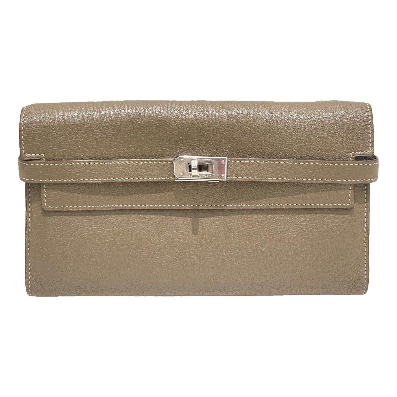 Hermes Kelly Handbag Etoupe Epsom Leather