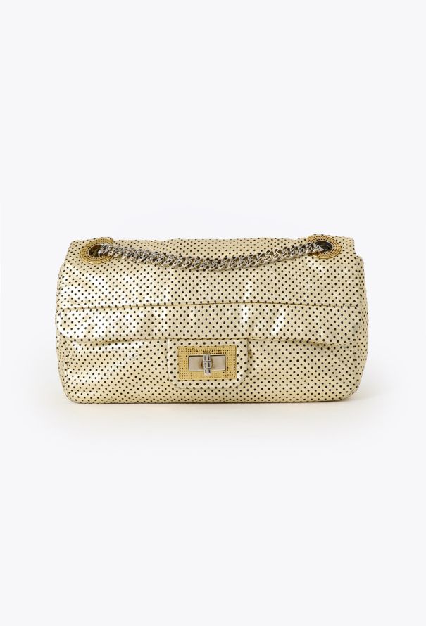 Chanel Perforated Metallic Gold 2.55