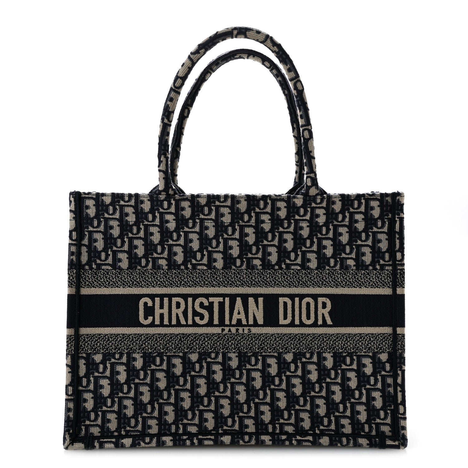 Dior Oblique Medium Book Tote Blue Multicolor