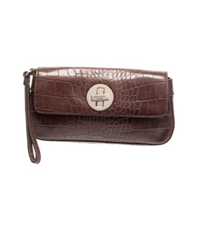 Kate Spade Spade New York Embossed Leather Clutch