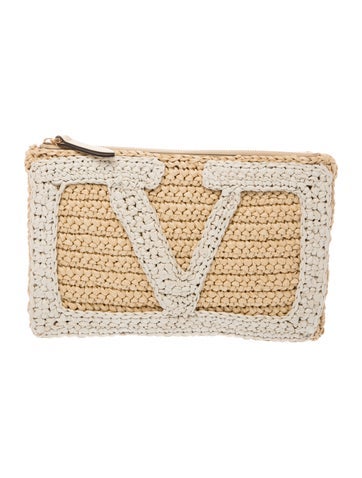 Raffia Clutch