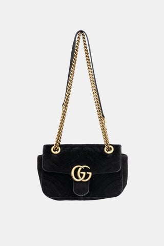 Velvet Small Marmont GG Bag