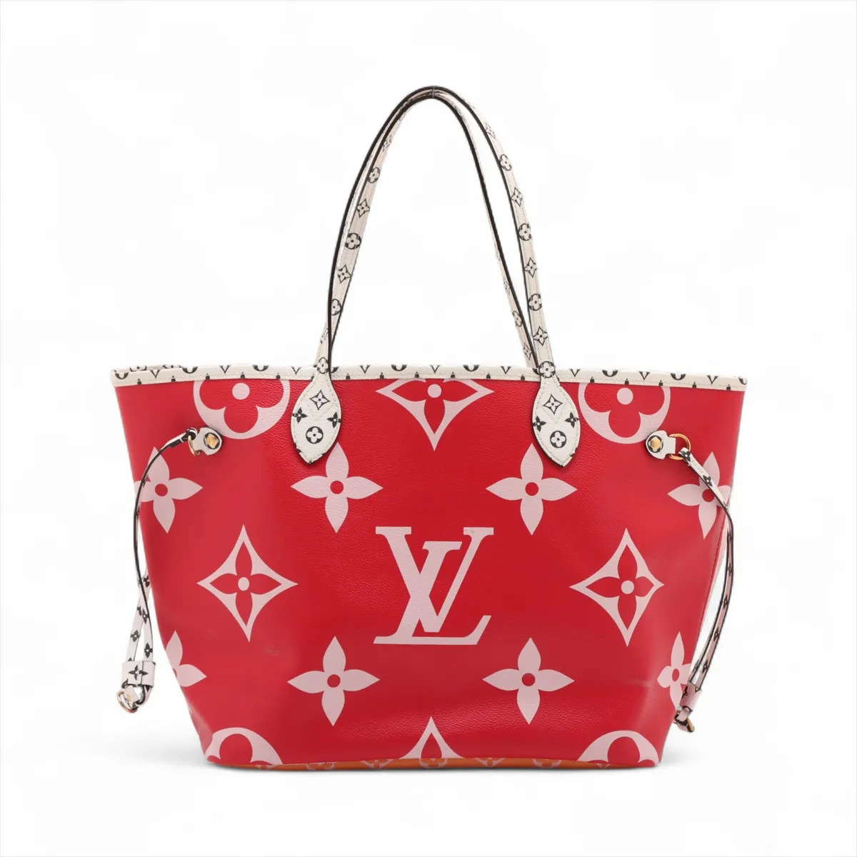 Louis Vuitton Monogram Giant Neverfull MM M44567 pink x red There was an RFID re