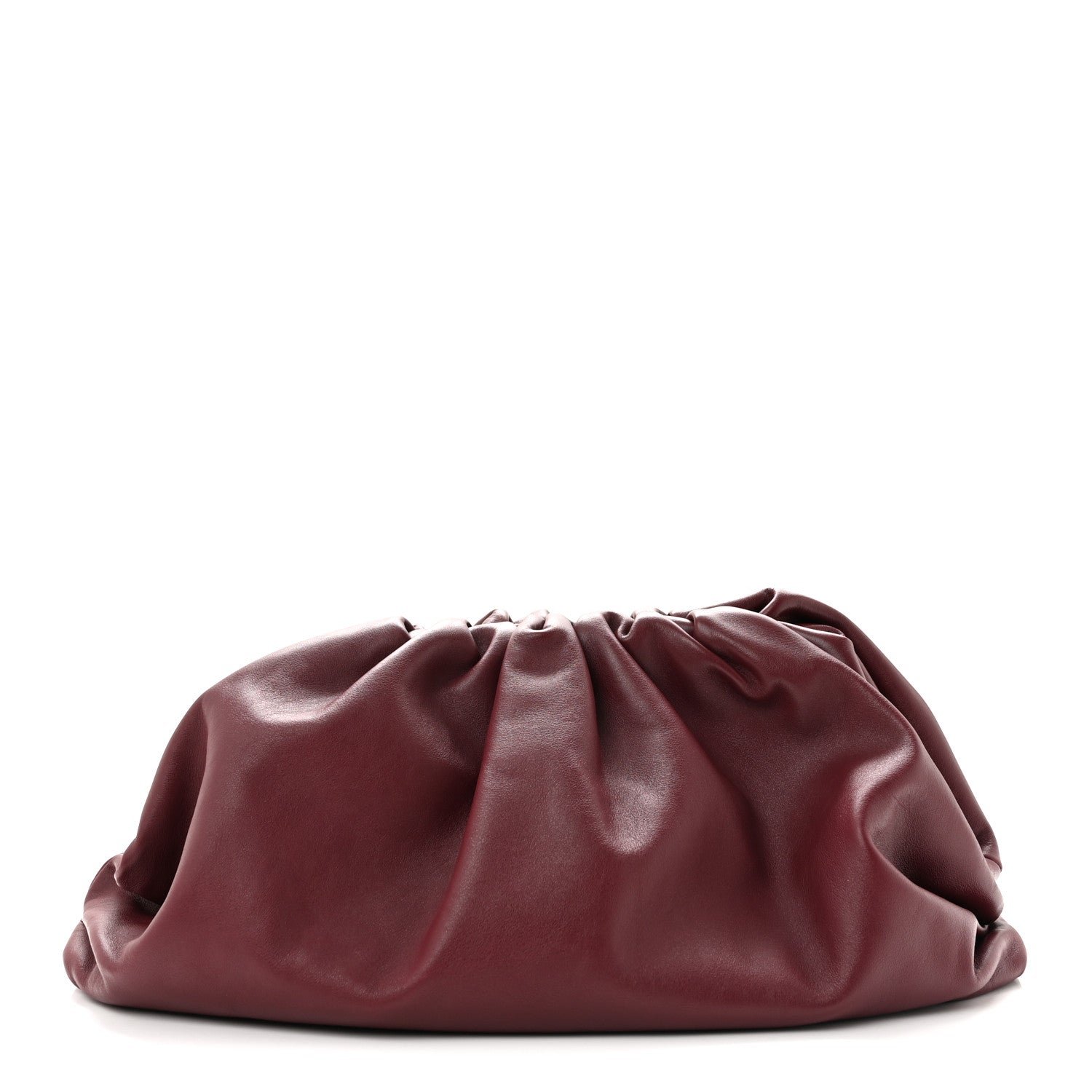 Bottega Veneta Bottega Veneta Smooth Butter Calf The Pouch Oversized Clutch Bordeaux