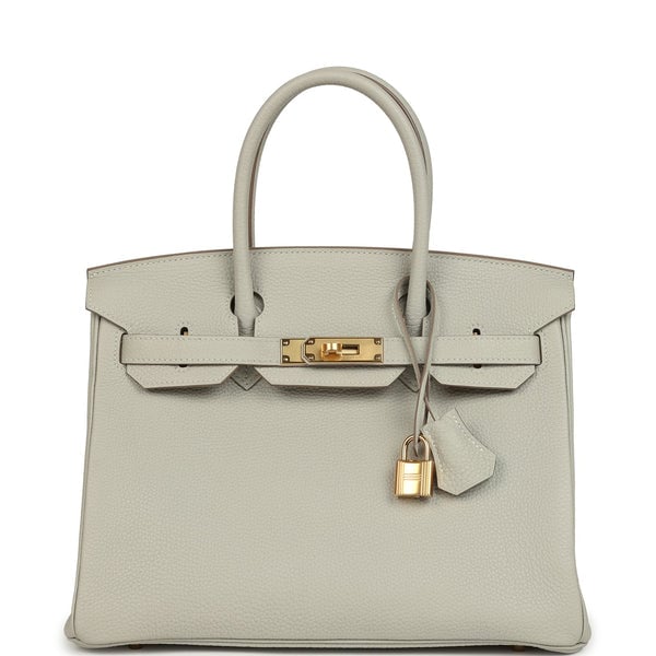 Hermes Birkin 30 Gris Perle Togo Gold Hardware