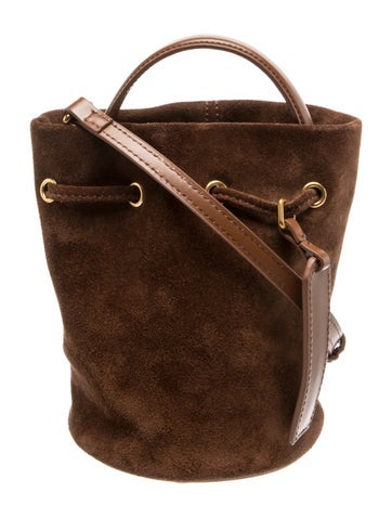 Brandon Blackwood Suede Bucket Bag
