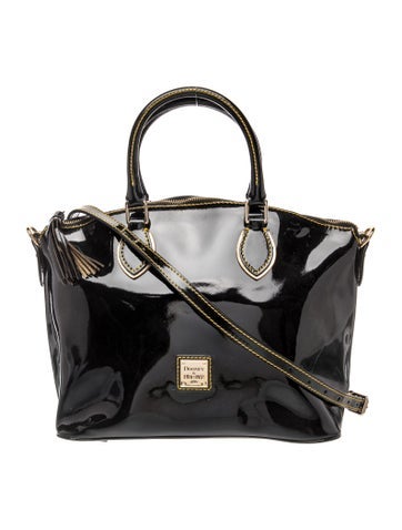 Patent Leather Top Handle Bag