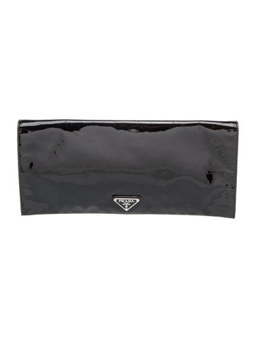 Enameled Metal Triangle Clutch