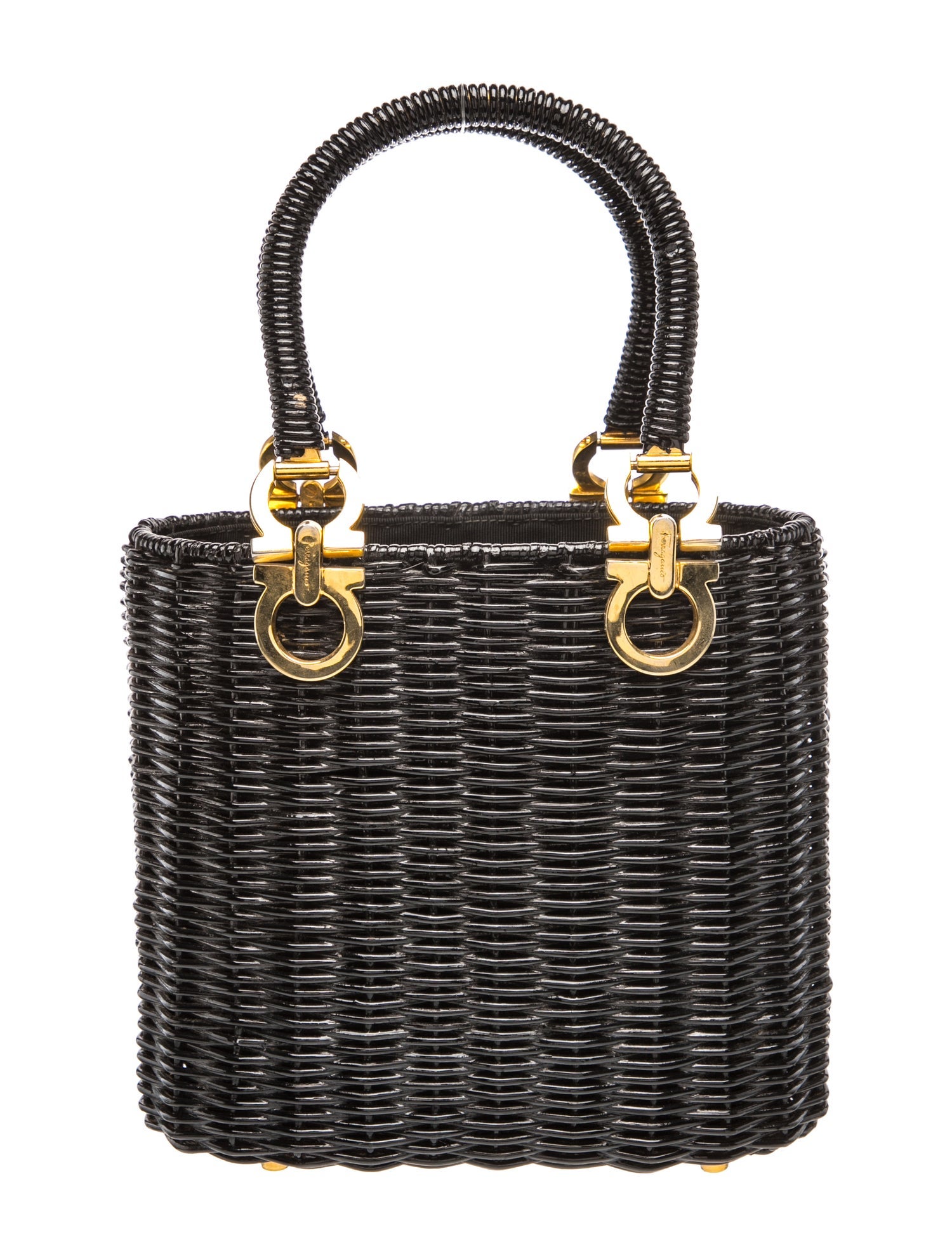 Wicker Top Handle Bag