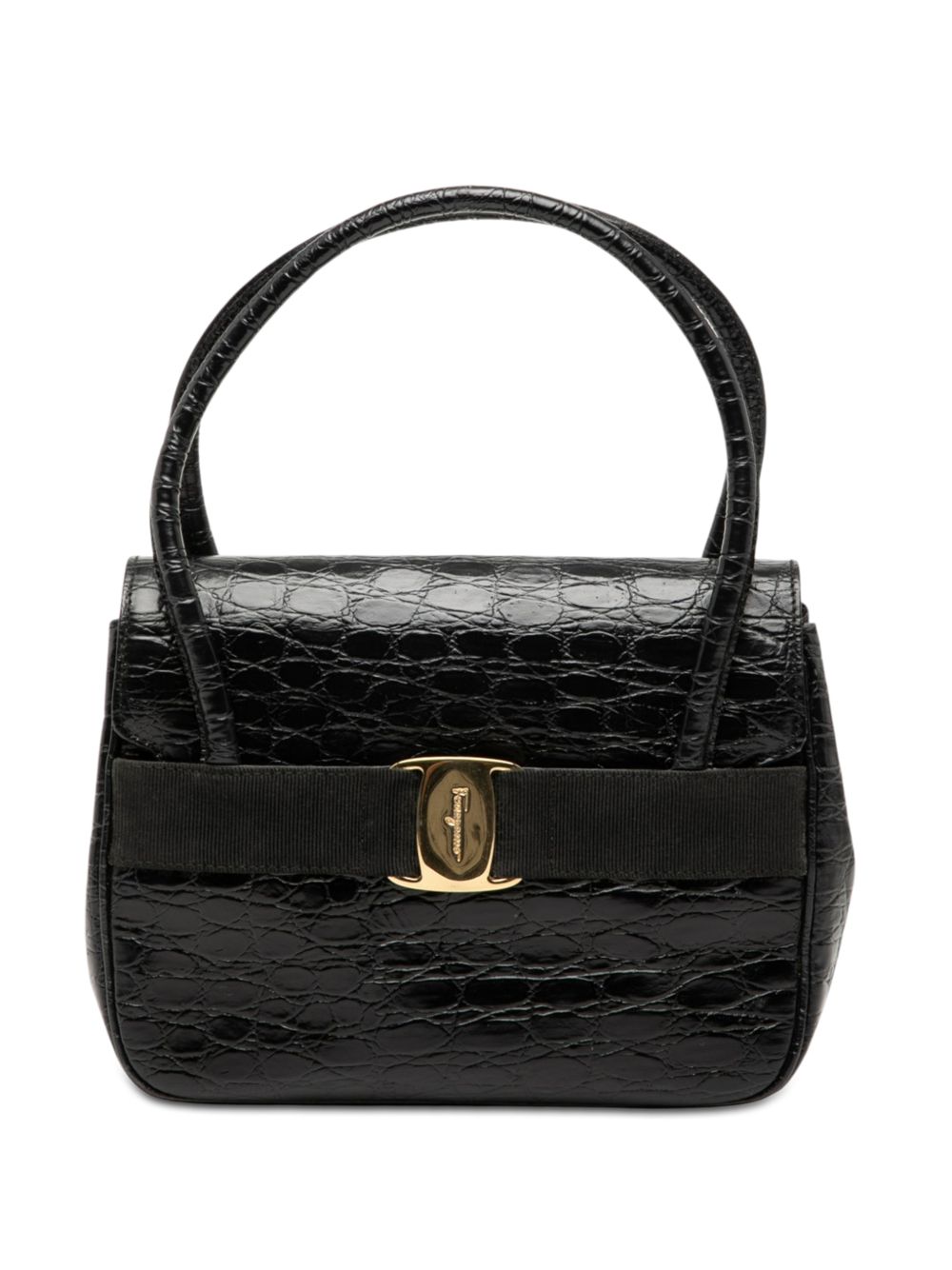 2010-2026 Croc Embossed Vara Bow Top Handle Bag satchel