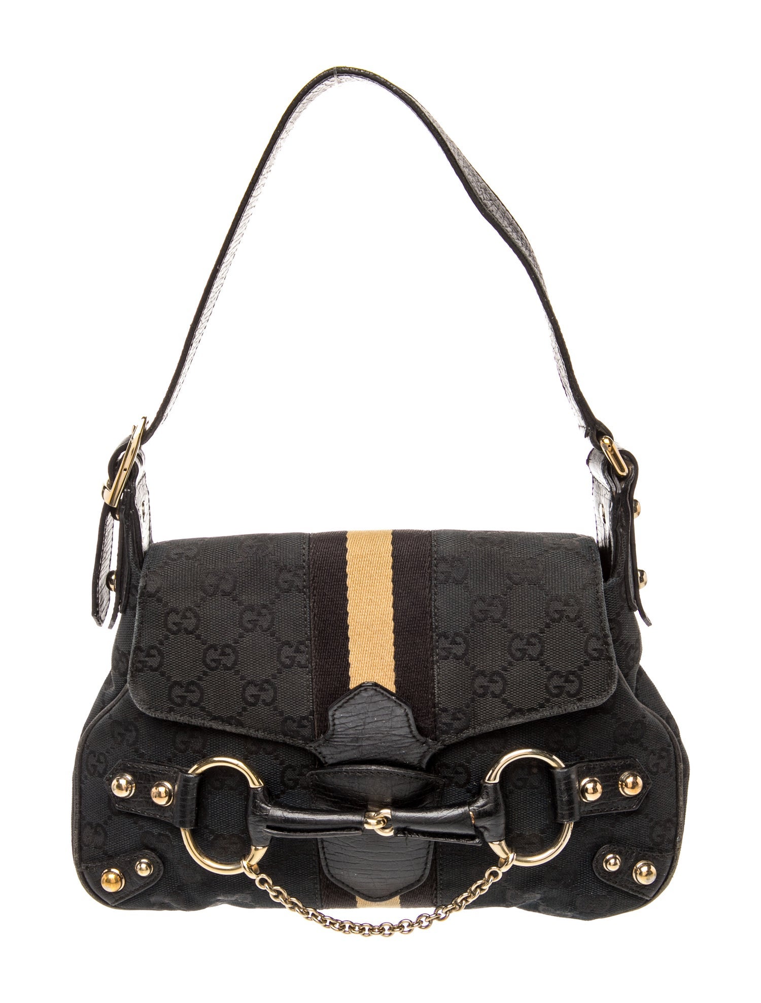 GG Canvas Horsebit Chain