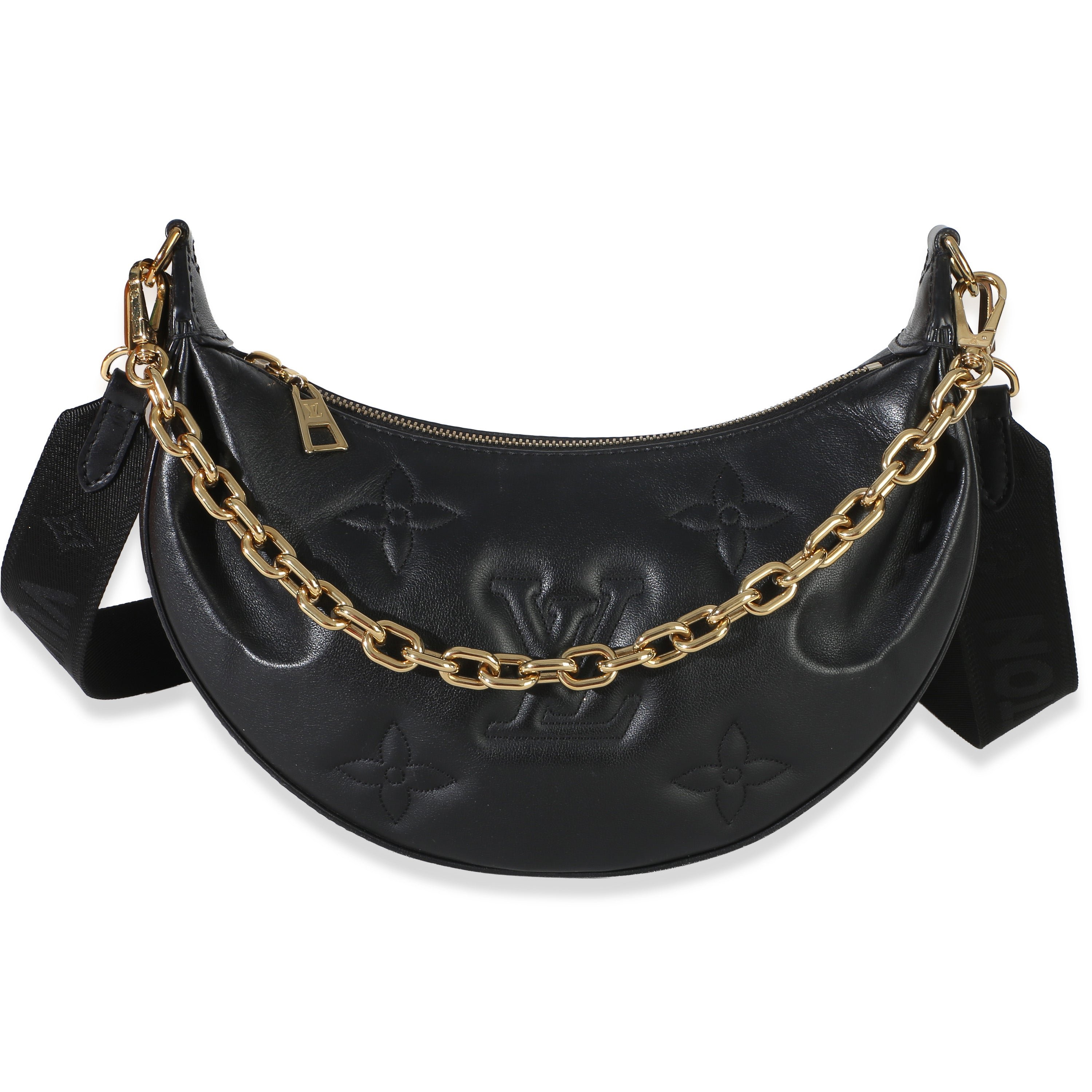 Black Calfskin Bubblegram Over The Moon