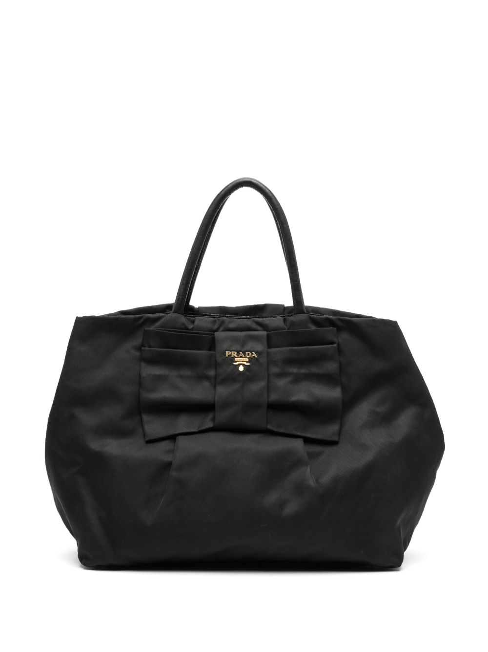 1990s logo-lettering bow-detail handbag