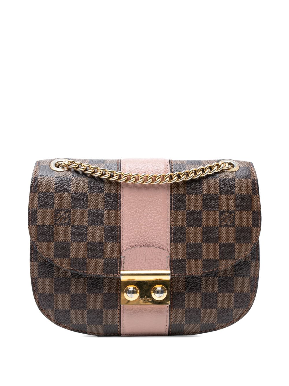 2017 Damier Ebene Cuir Taurillon Wight shoulder bag