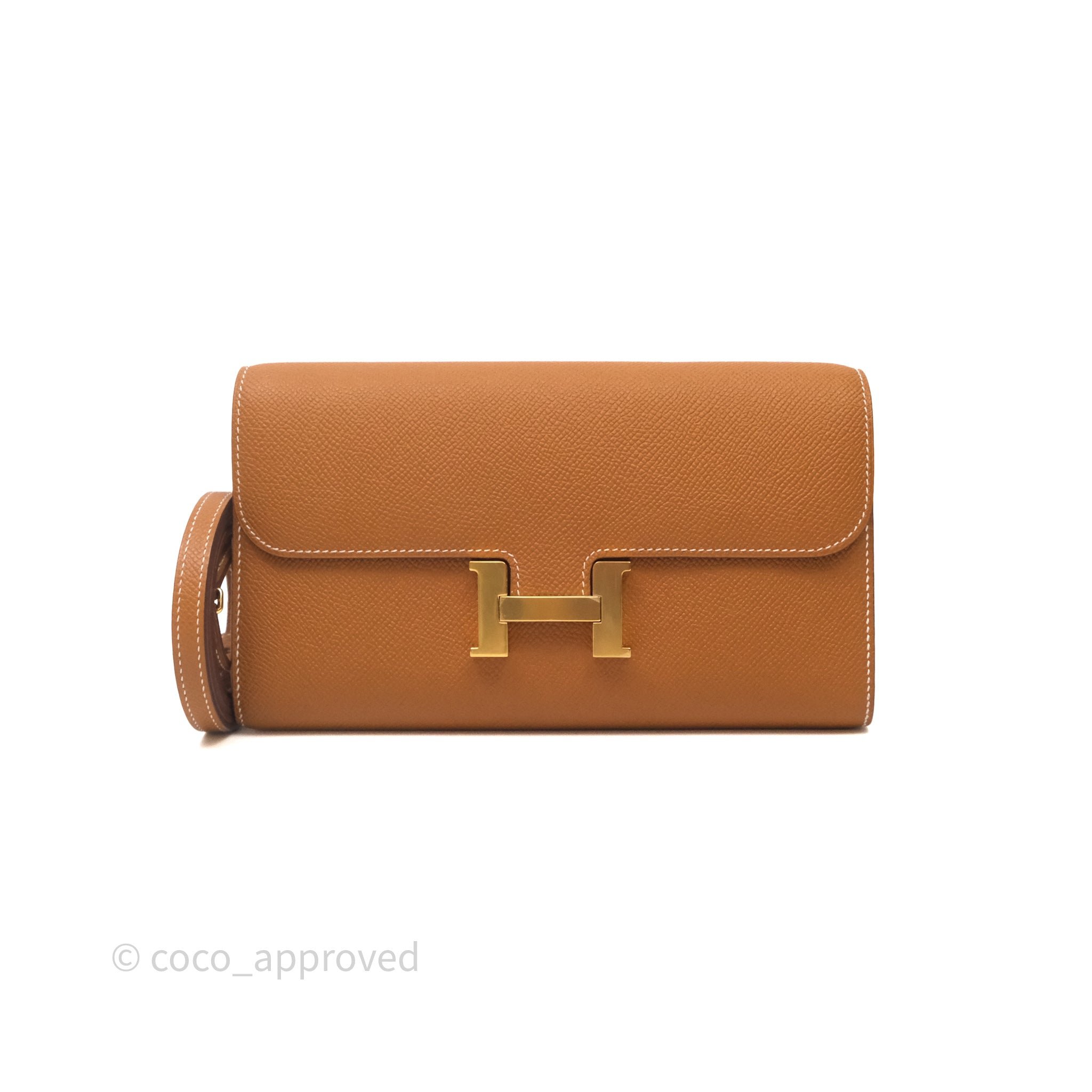 Hermès Constance Long To Go Wallet Gold 37 Epsom Gold Hardware