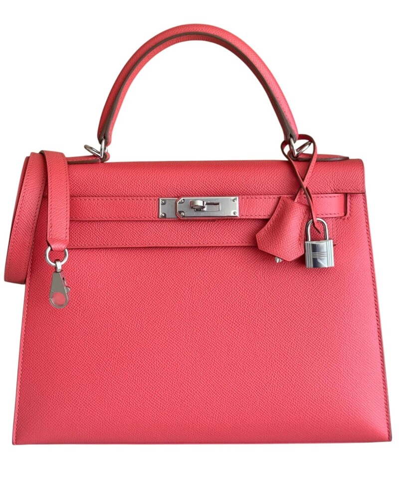 Rose Jaipur Epsom Sellier Kelly 28 Palladium Hardware, 2014