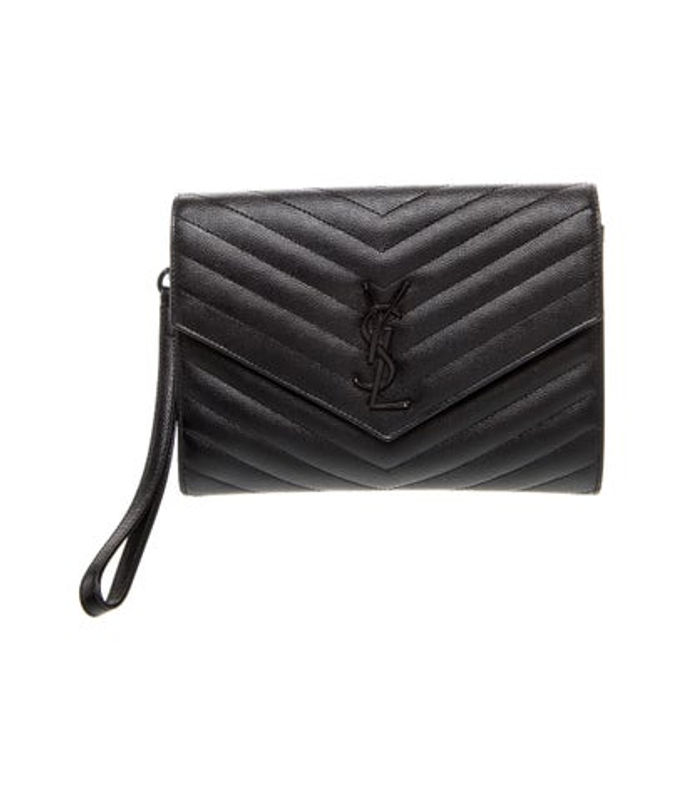 Saint Laurent Laurent Chevron Clutch