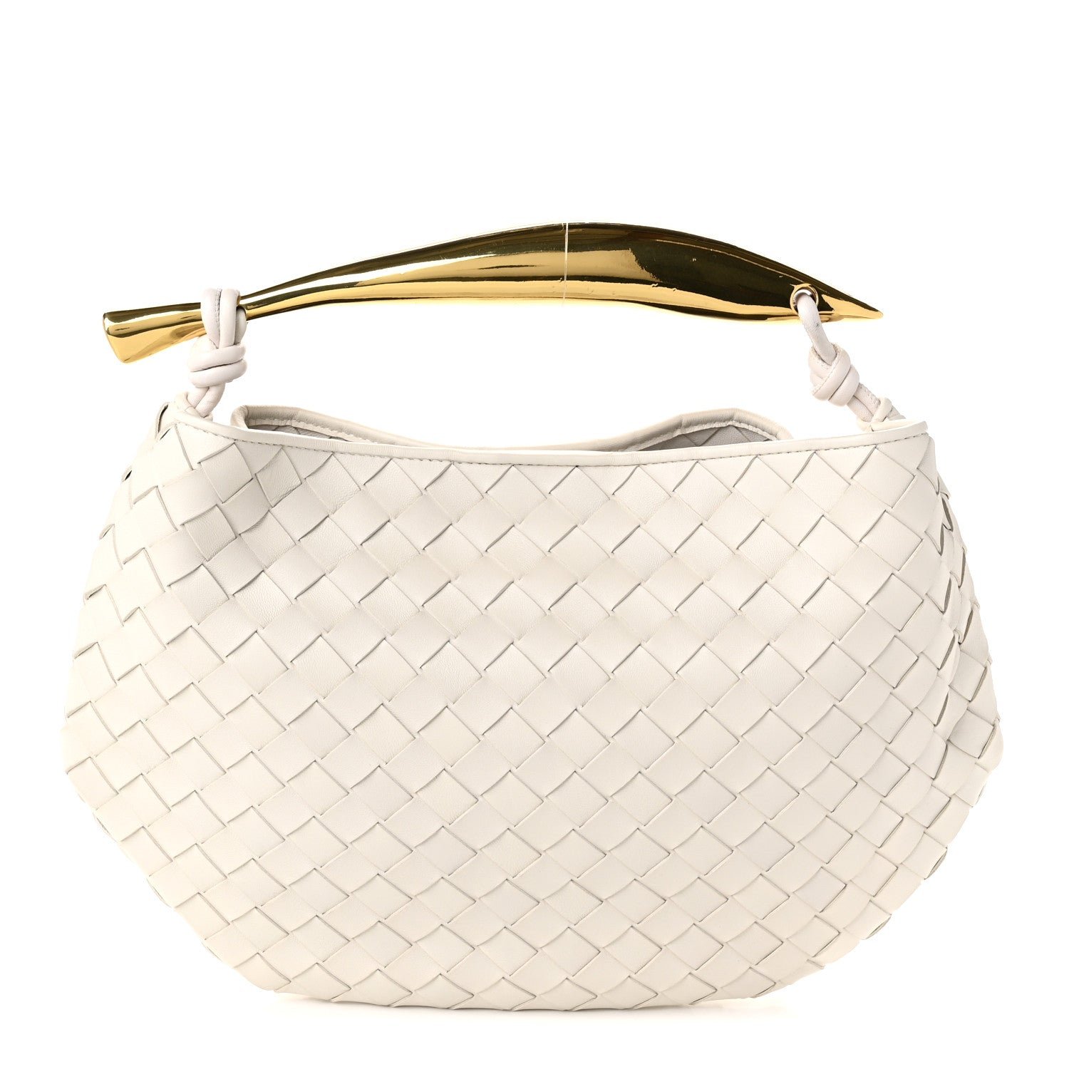 Bottega Veneta Nappa Intrecciato Sardine Bag Chalk