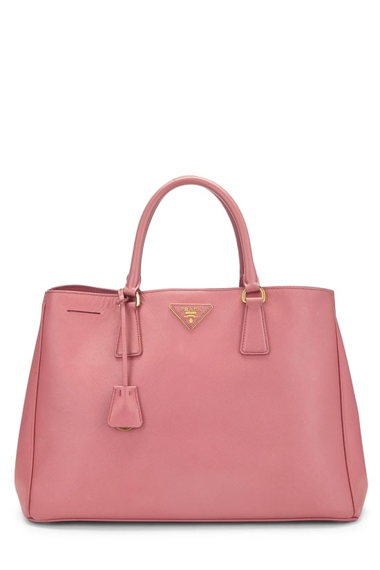 Pink Saffiano Executive Tote Medium