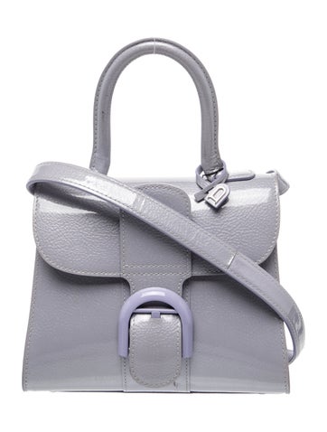 Delvaux Patent Leather Top Handle Bag