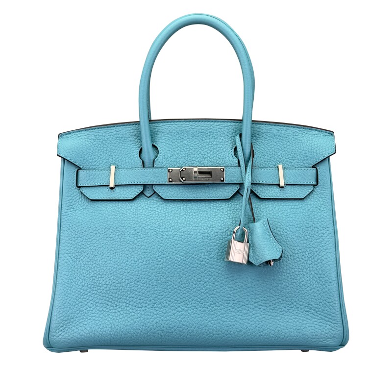 Bleu Atoll Birkin 30 Palladium Hardware, 2015