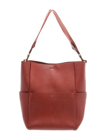 Celine Leather Seau Sangle Medium