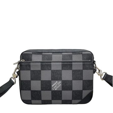 Coated Canvas Trio Messenger Bag